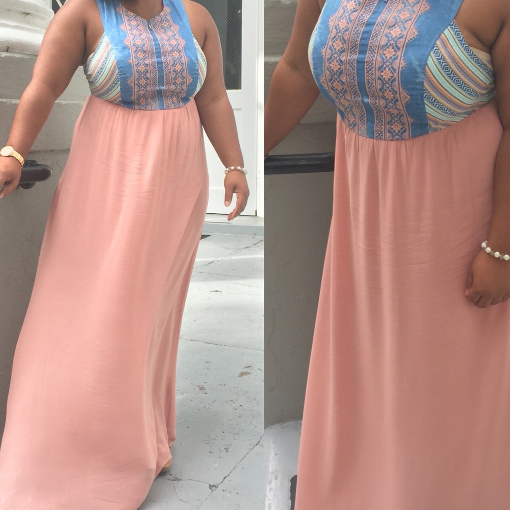 Pink Summer Embroider Dress (worn once)